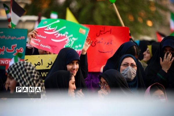 تجمع مردم غیور و انقلابی شهرستان فردیس در حمایت از مردم فلسطین