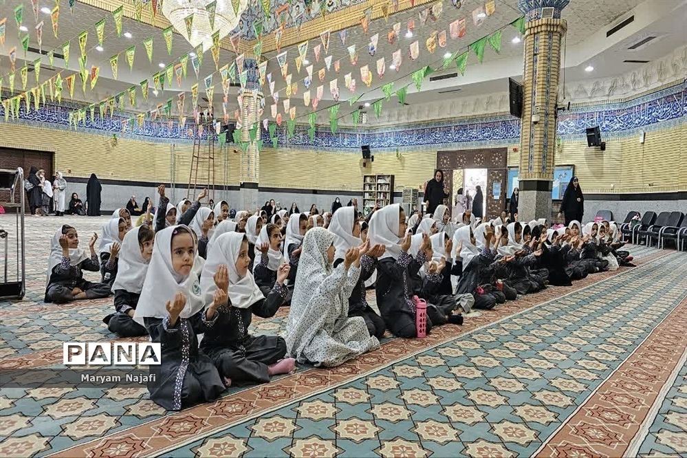 مراسم پیوند مدرسه و مسجد دبستان حاجیه خانم نوری ملارد