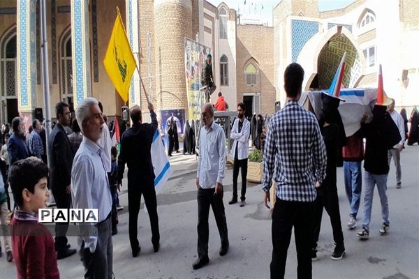 حمایت مردم کرج از شهدای مظلوم و بی دفاع غزه
