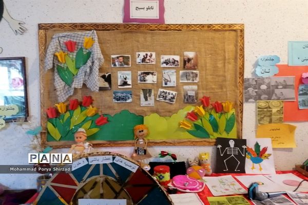 نمایشگاه دست‌سازهای دانش‌آموزان ناحیه چهار شیراز در طرح بوم