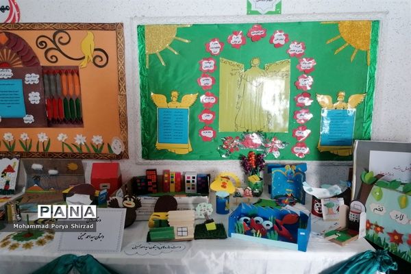 نمایشگاه دست‌سازهای دانش‌آموزان ناحیه چهار شیراز در طرح بوم