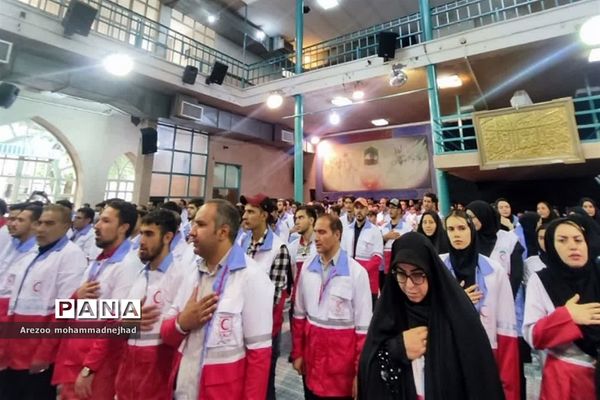 تجدید میثاق اعضای جوانان جمعیت هلال احمر قرچک با یادگار بنیانگذار کبیر انقلاب اسلامی ایران