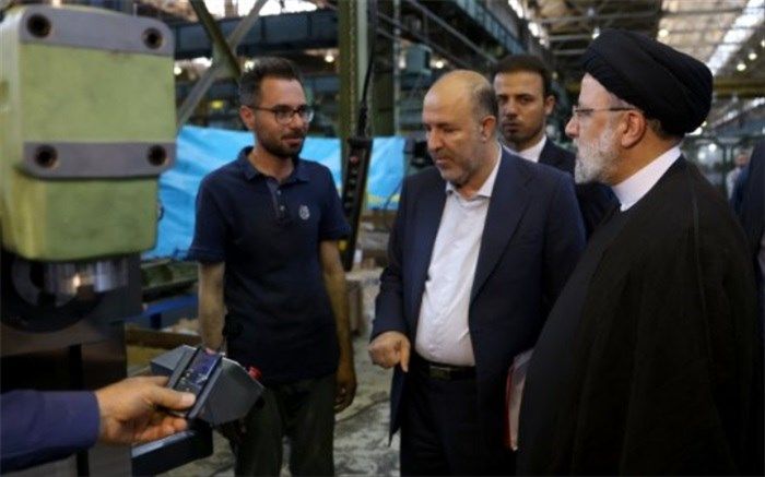 بازدید ‌رئیسی از شرکت ماشین‌سازی تبریز