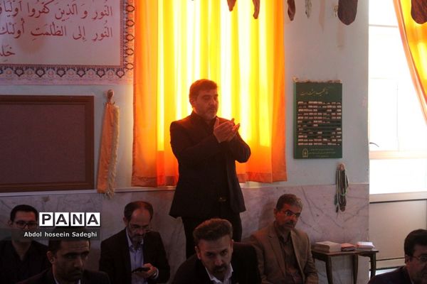 برگزای مراسم زیارت عاشورا در اداره‌کل آموزش و پرورش استان بوشهر