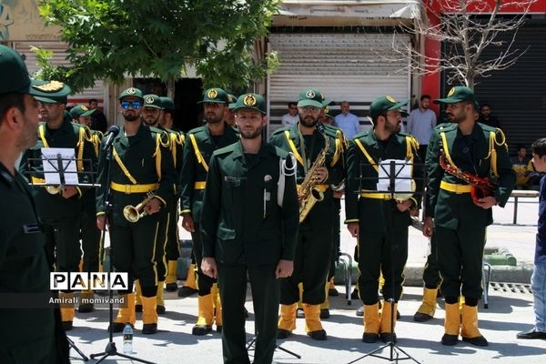 تشییع‌ پیکرشهید مدافع امنیت «مهدی شاه‌ملکی» در کرمانشاه