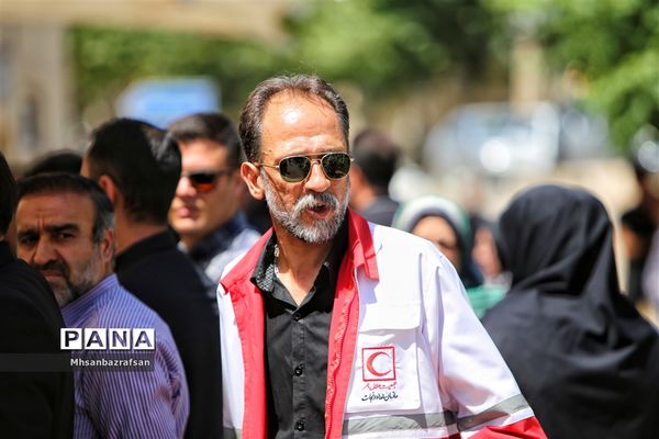 تشییع جنازه و خاکسپاری  پیکر حسین شهراسبی