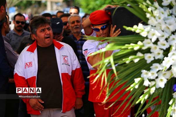 تشییع جنازه و خاکسپاری  پیکر حسین شهراسبی