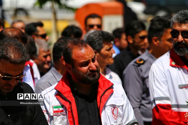 تشییع جنازه و خاکسپاری  پیکر حسین شهراسبی