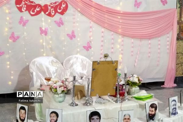 پیوند آسمانی در جوار شهدای گمنام شیراز به مناسبت سالگرد ازدواج حضرت علی(ع) وحضرت فاطمه(س)