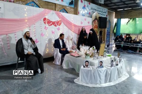 پیوند آسمانی در جوار شهدای گمنام شیراز به مناسبت سالگرد ازدواج حضرت علی(ع) وحضرت فاطمه(س)