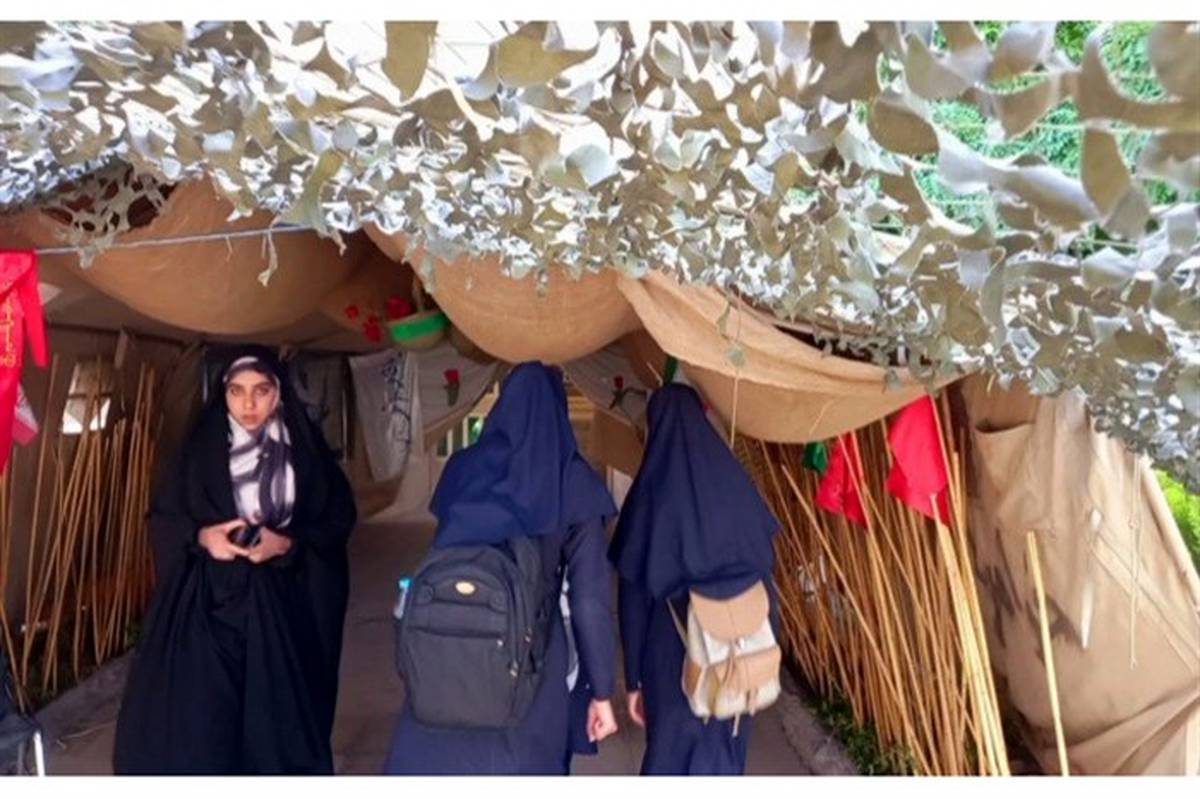 برگزاری اردو های عملی و مهارتی آمادگی دفاعی دانش‌آموزان دختر در شهرستان نجف آباد