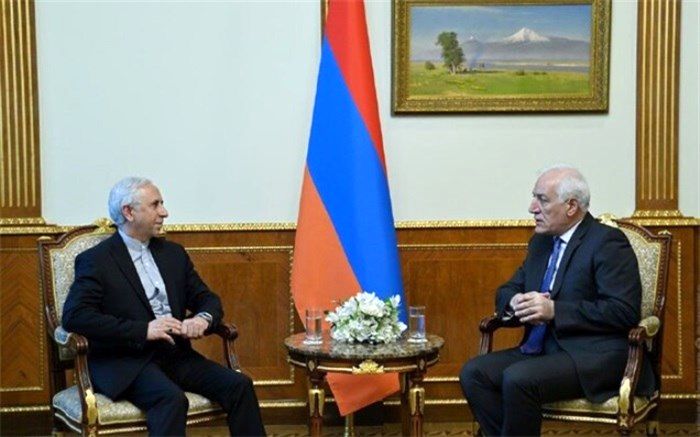 دیدار سفیر کشورمان در ایروان با رئیس‌جمهور ارمنستان