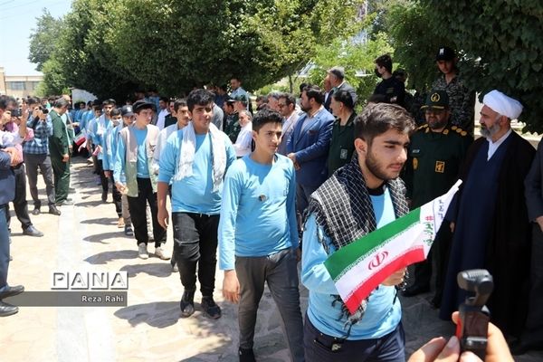 افتتاحیه قرارگاه جهادی خدمت‌رسانی بسیج دانش‌آموزی درخوی