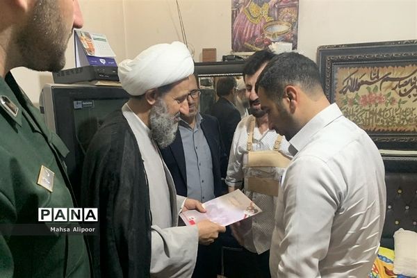 دیدار از خانواده‌های جانباز سید شهرستان‌قرچک