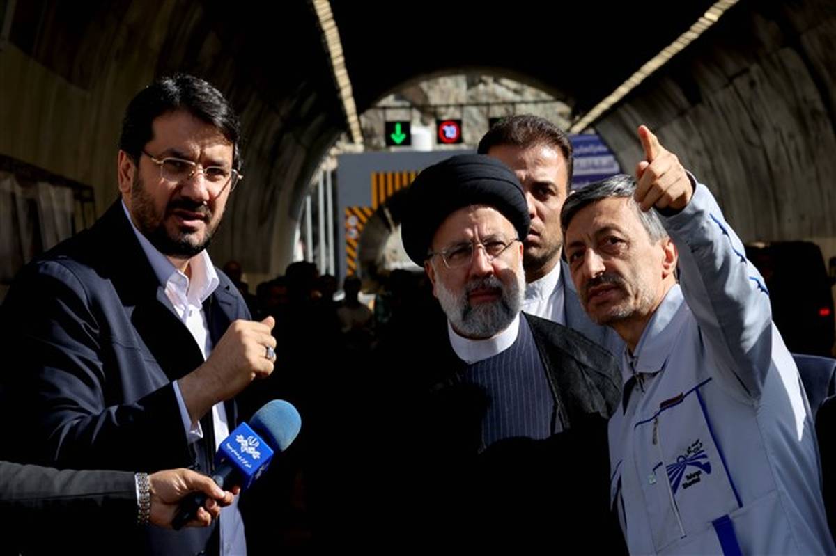 افتتاح مسیر رفت آزادراه تهران–شمال با حضور آیت الله رئیسی