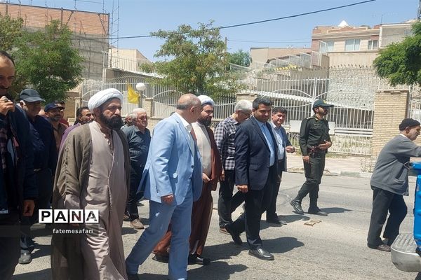 راهپیمایی عید غدیر در شهرستان فیروزکوه