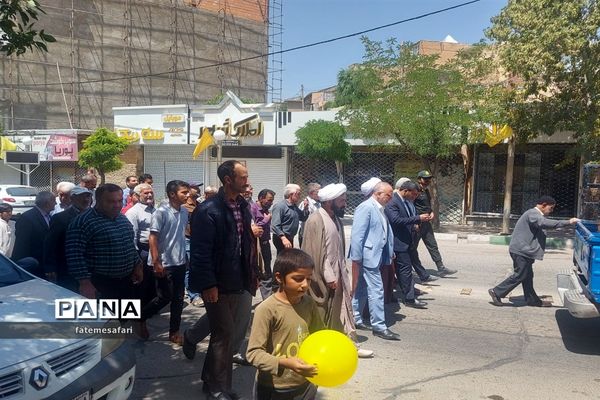 راهپیمایی عید غدیر در شهرستان فیروزکوه