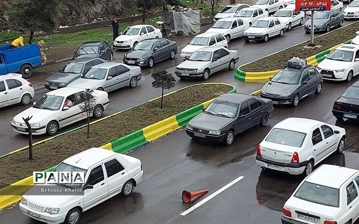 وضعیت ترافیک در بزرگراه های منتهی به مهمونی ۱۰ کیلومتری