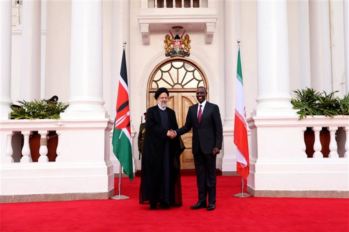 استقبال رسمی ویلیام روتو از آیت الله رئیسی در کاخ ریاست جمهوری کنیا
