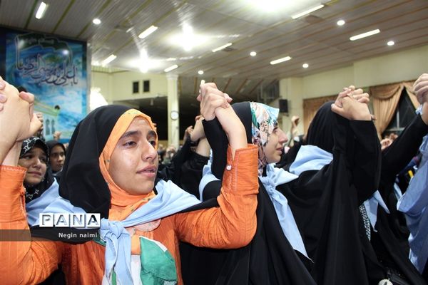حضور پرشور دانش‌آموزان زیارت‌‌اولی استان کرمانشاه در اردوگاه ثامن‌الحجج مشهد