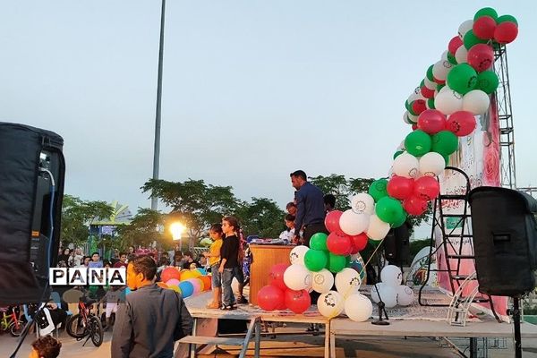 برگزاری همایش دوچرخه‌سواری در بوستان زیتون شهر قیامدشت