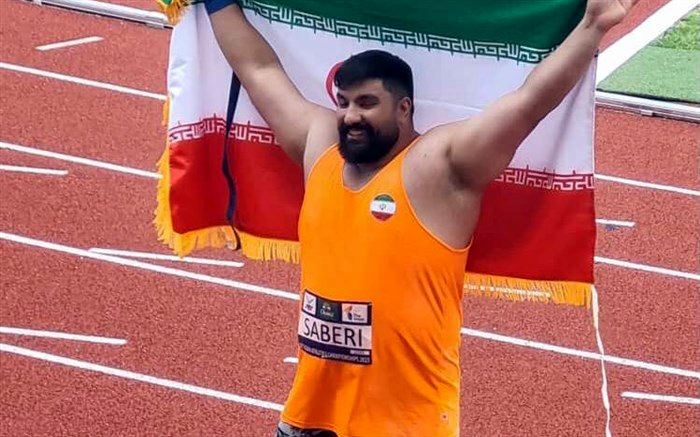 مهدی صابری نایب قهرمان رقابت ماده پرتاب وزنه آسیا شد
