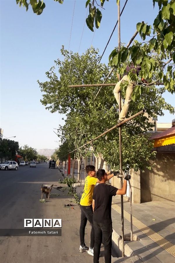 سیاه‌پوش شدن مساجد شهرستان بام و صفی‌آباد