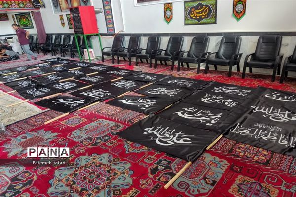 سیاه‌پوش شدن مساجد شهرستان بام و صفی‌آباد