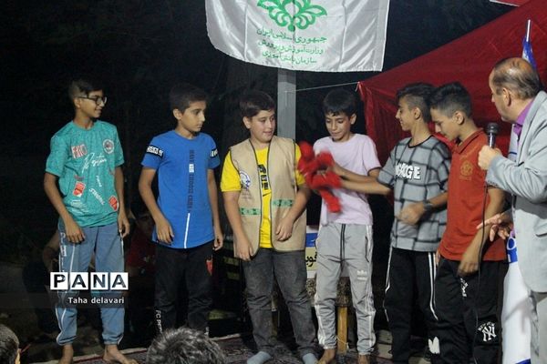مراسم جُنگ شادی در اردوی یاورمربیان عضو سازمان دانش‌آموزی شهرستانهای استان تهران