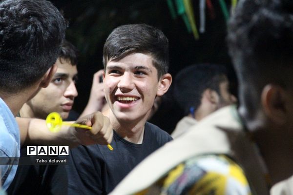 مراسم جُنگ شادی در اردوی یاورمربیان عضو سازمان دانش‌آموزی شهرستانهای استان تهران
