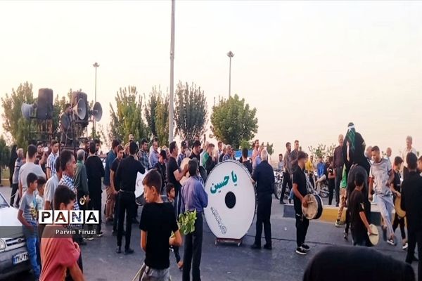 آیین چاووش خوانی عزاداری ماه محرم درشهر آوه