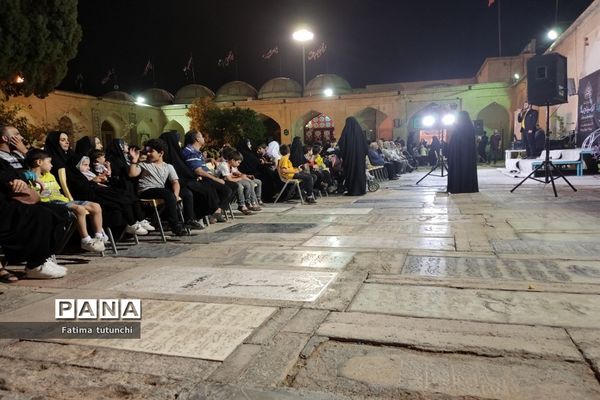 آیین سیاه‌پوشان و تربت‌خوران در حرم مطهر حضرت علی بن حمزه(ع)