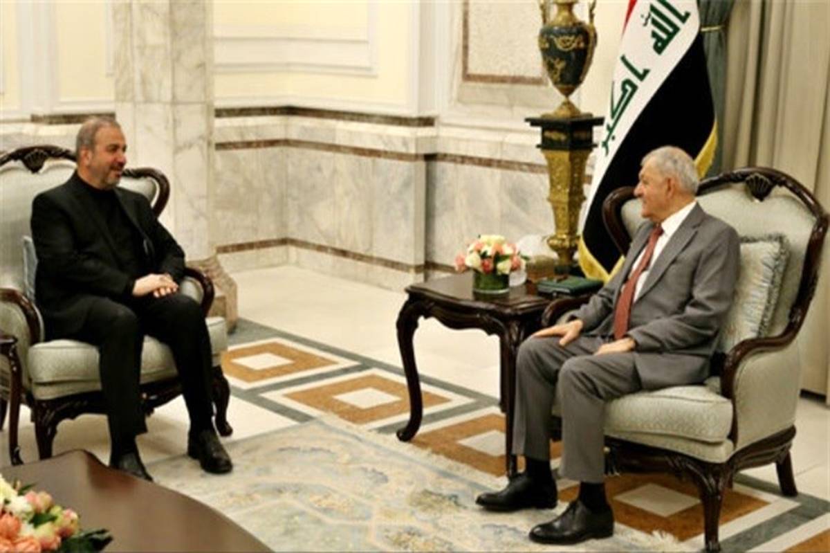 سفیر ایران با رئیس جمهور عراق دیدار کرد