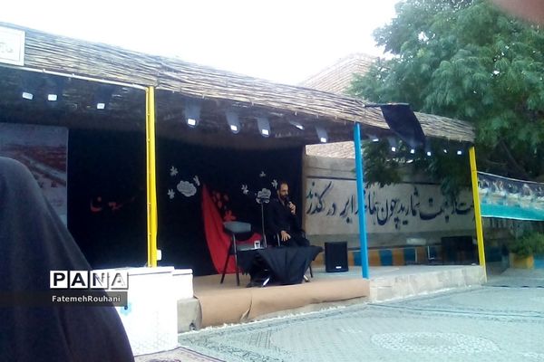 عزاداری هیات دختران حاج قاسم در شهرستان خلیل‌آباد