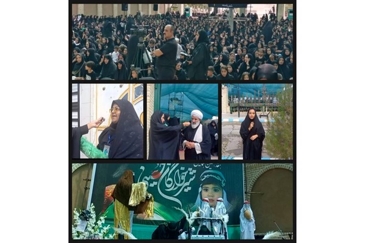 برگزاری مراسم شیرخوارگان حسینی همزمان با سراسر کشور در شهر بادرود/ فیلم