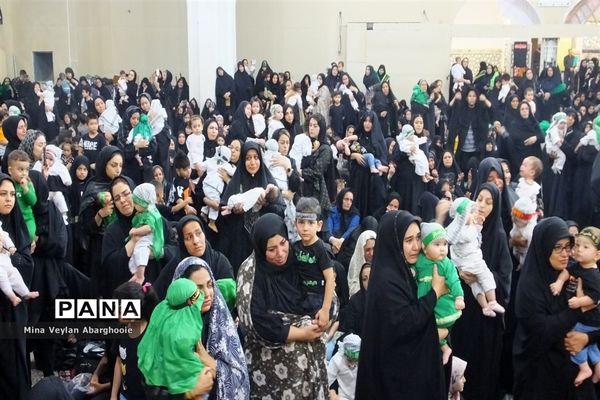 همایش شیرخوارگان حسینی در حرم مطهر حضرت جعفر بن موسی الکاظم شهرستان پیشوا