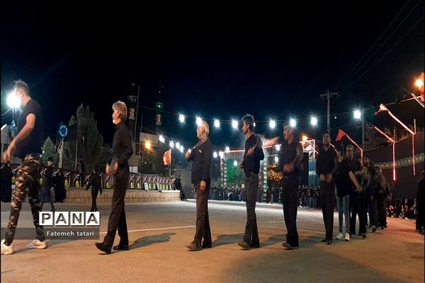 ‌اجتماع بزرگ هیات عزاداری شهر صفی‌آباد در شب هشتم محرم