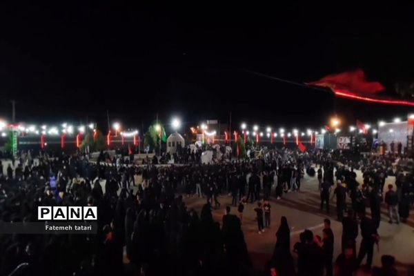 ‌اجتماع بزرگ هیات عزاداری شهر صفی‌آباد در شب هشتم محرم