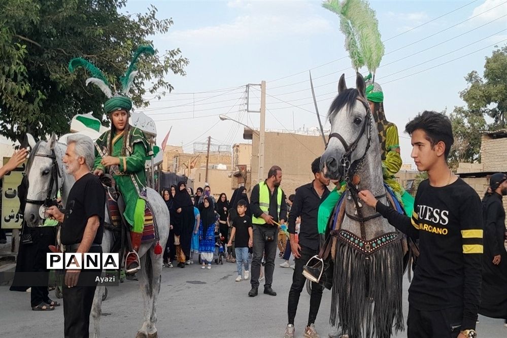 برگزاری سوگواری حضرت قاسم ‌بن الحسن در مدرسه زنده یاد حاج حسن حداد‌زاده استان اصفهان