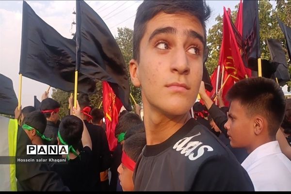 راهپیمایی دانش آموزان دهه هشتادی و دهه نودی ناحیه 3 شیراز در اعتراض به هتک حرمت قرآن کریم