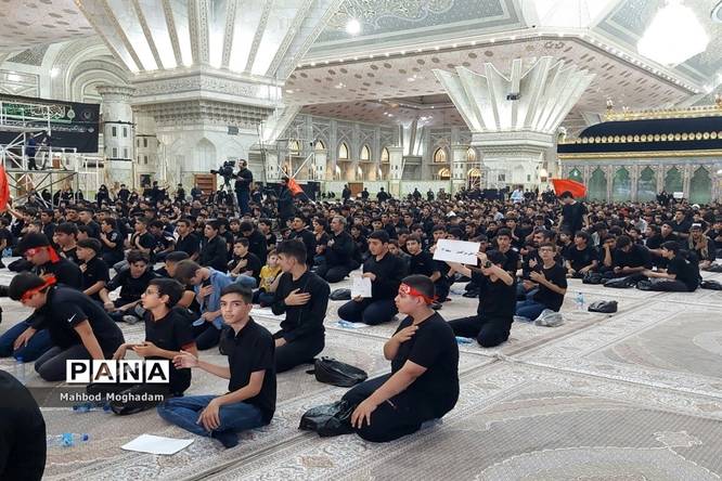 حضور دانشآموزان متوسطه اول منطقه ۱۳ در سوگواره احلی من العسل