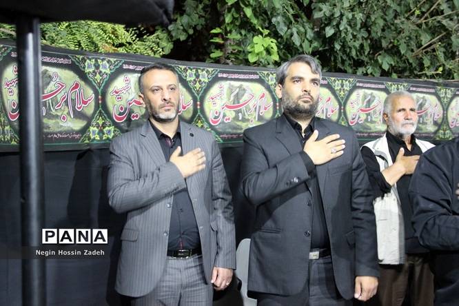 حضورمدیرکل آموزش و پرورش شهرستانهای استان تهران درشب تاسوعای حسینی شهرستان اسلامشهر
