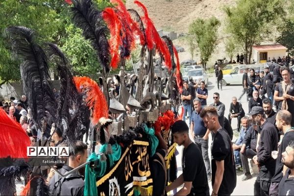 برگزاری عزاداری تاسوعای حسینی در روستای بادرود شهرستان فیروزکوه