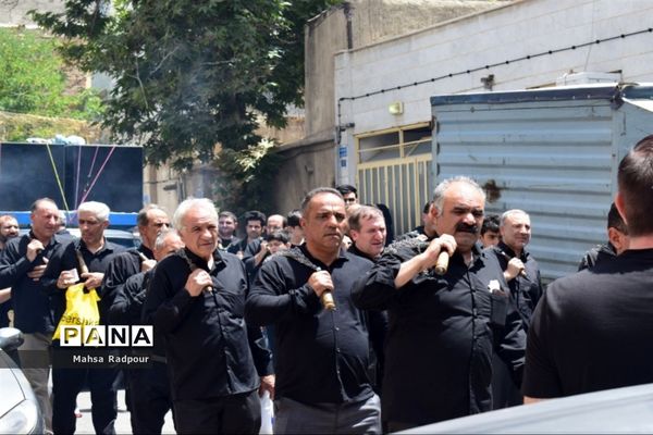 دسته عزاداری مردم چرمخوران کرج در تاسوعای حسینی