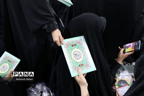 مراسم سوگواری ریحانه‌های حسینی در شهرستان قدس
