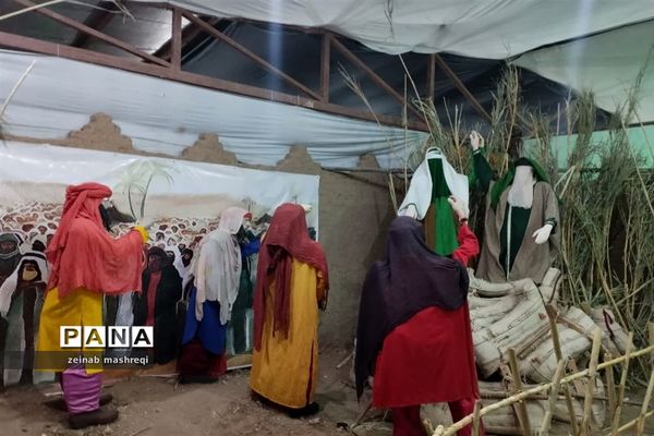برپایی نمایشگاه روضه رضوان در شهر آئینی و مذهبی نوش‌آباد