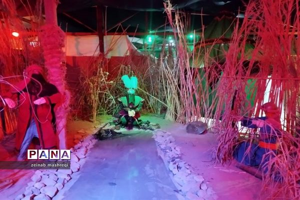 برپایی نمایشگاه روضه رضوان در شهر آئینی و مذهبی نوش‌آباد