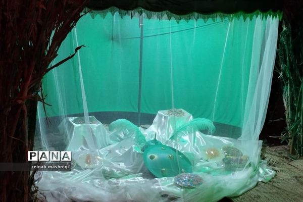 برپایی نمایشگاه روضه رضوان در شهر آئینی و مذهبی نوش‌آباد