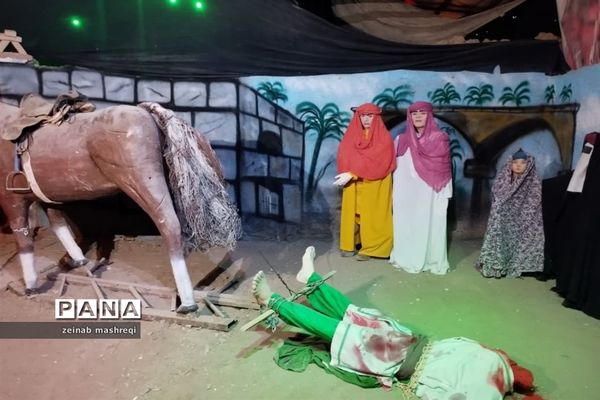 برپایی نمایشگاه روضه رضوان در شهر آئینی و مذهبی نوش‌آباد