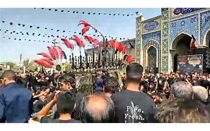 جلوه عزاداری تاسوعای حسینی در آستان مقدس امامزاده سید معصوم(ع) قم/فیلم